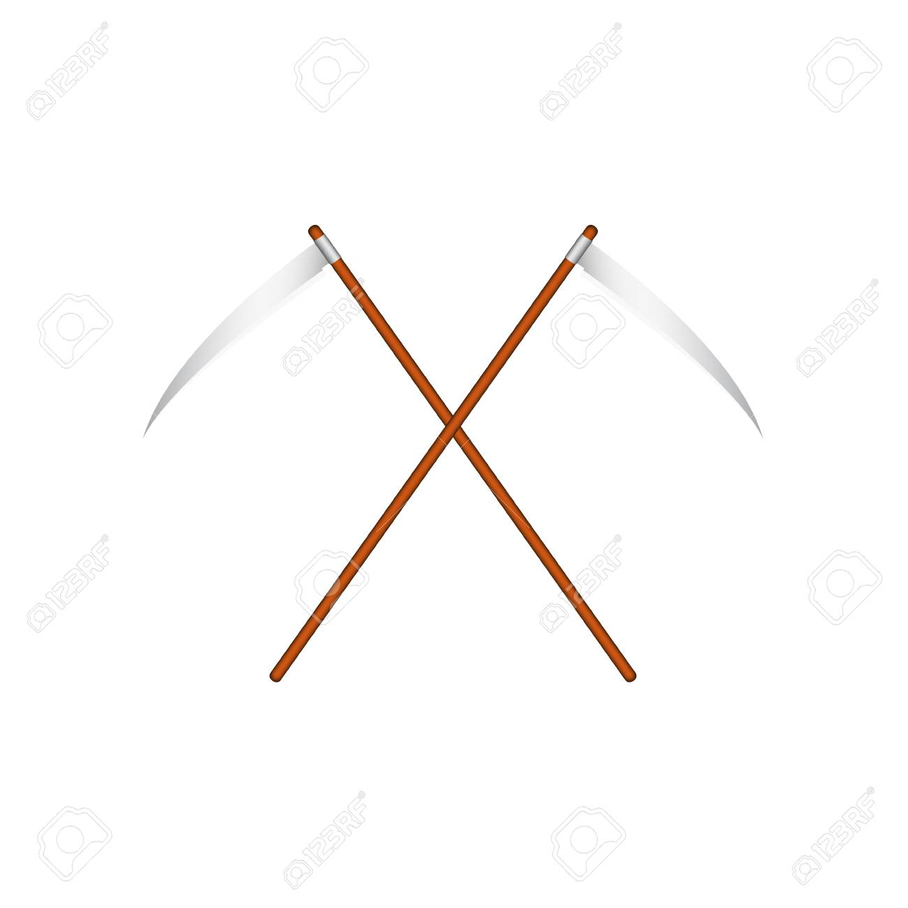 Double Scythe Illustrations \u0026 Vectors, image size:1300x1300