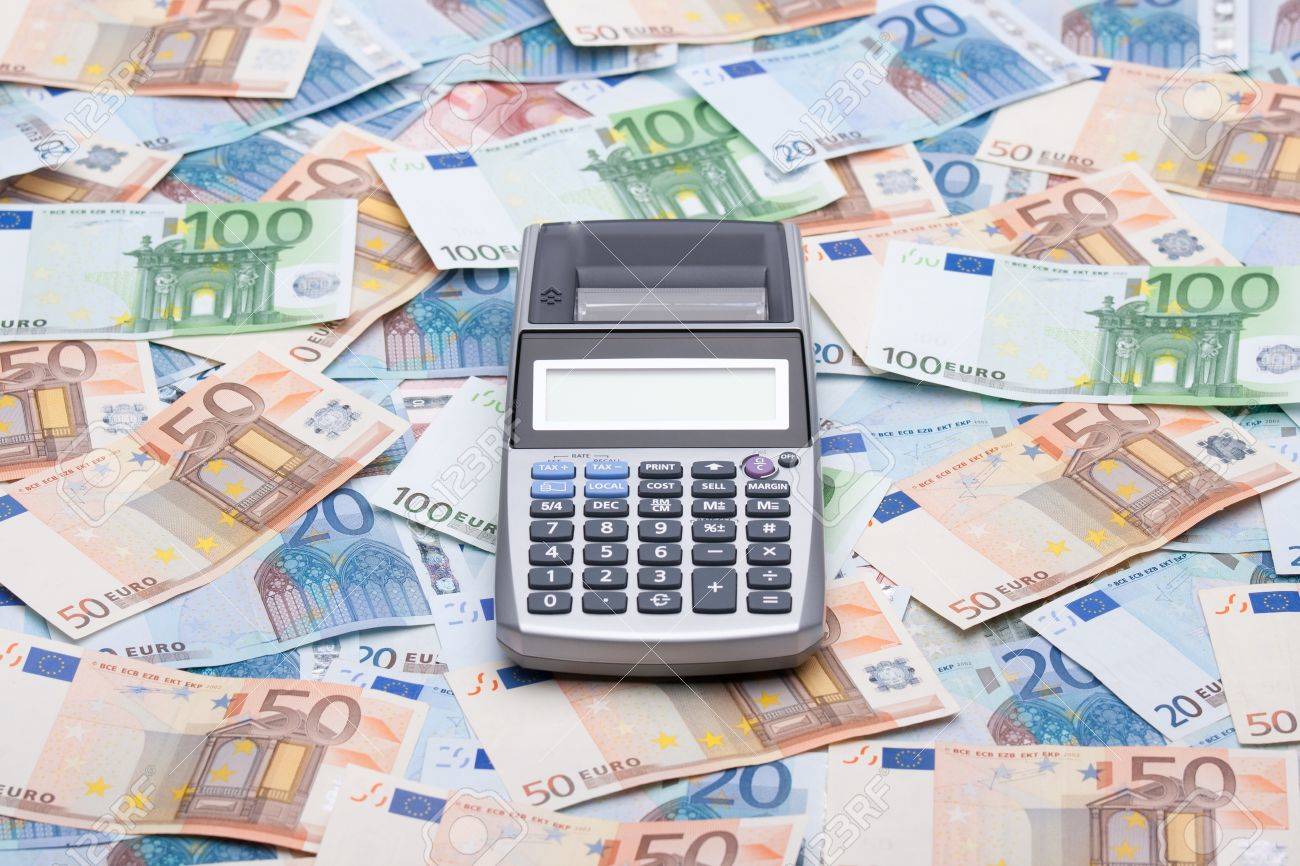 money and calculator calculate your tax expenses savings stock