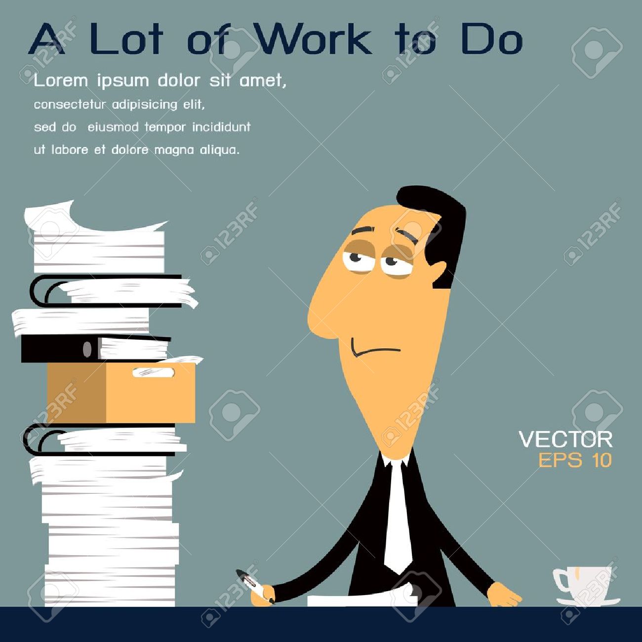 too much work to do royalty free cliparts vectors and stock work too much