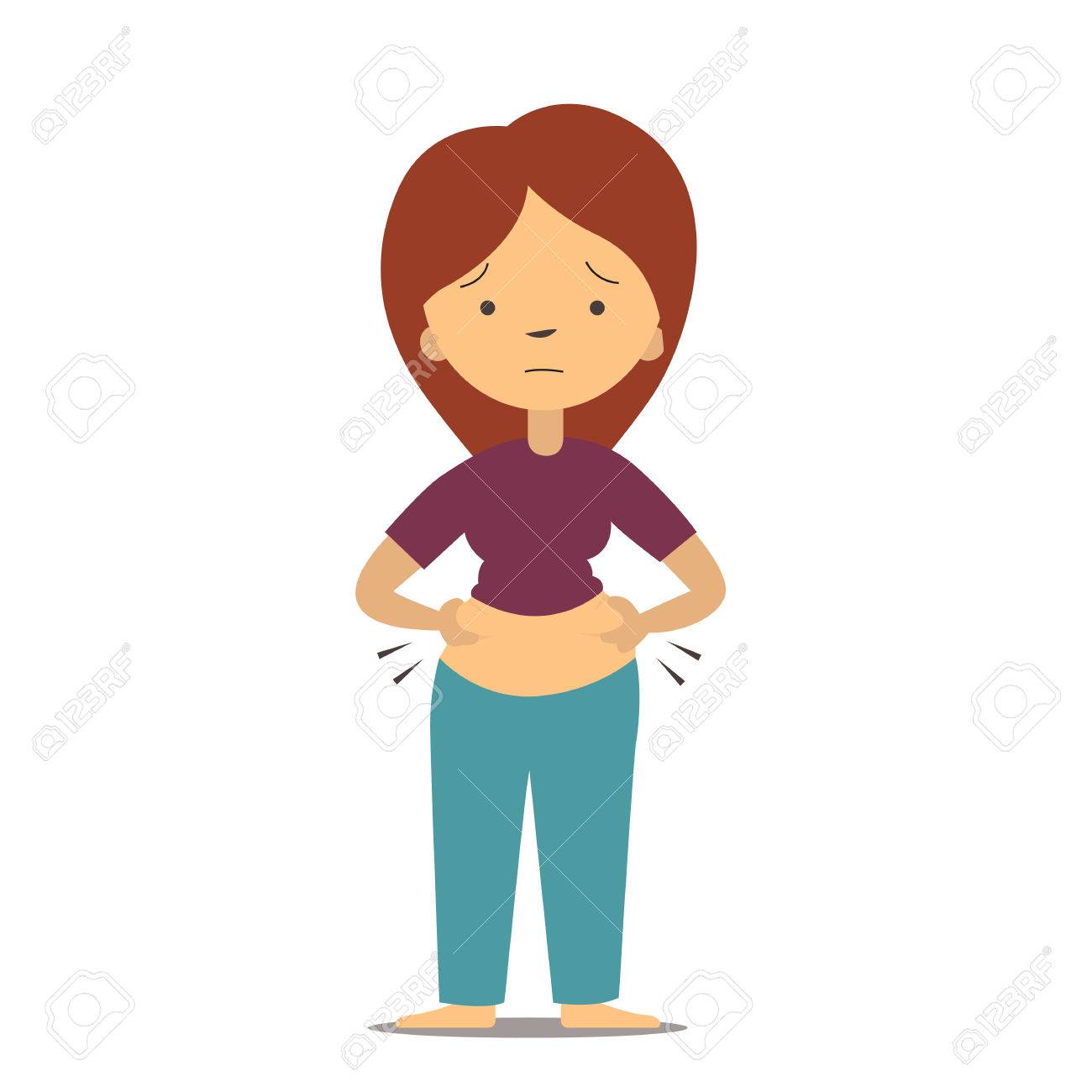 Woman Unset And Touch Her Fat Belly. Vector Cartoon Character. Royalty Free SVG, Cliparts, Vectors, And Stock Illustration. Image 67829235. Woman Unset And Touch Her Fat Belly. Vector Cartoon Character. Royalty Free SVG, Cliparts, Vectors, And Stock Illustration. Image 67829235.