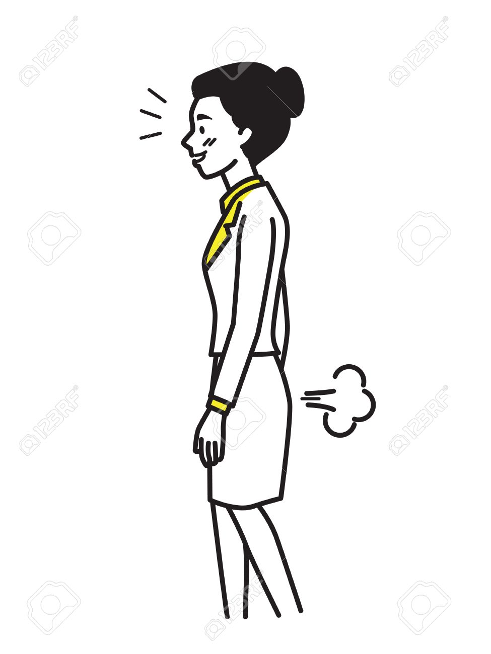 business woman farting make a bad smell and stinks funny cartoon illustration outline hand - Cartoon Outline Drawings business woman farting make a bad smell and stinks funny cartoon illustration outline hand - Cartoon Outline Drawings