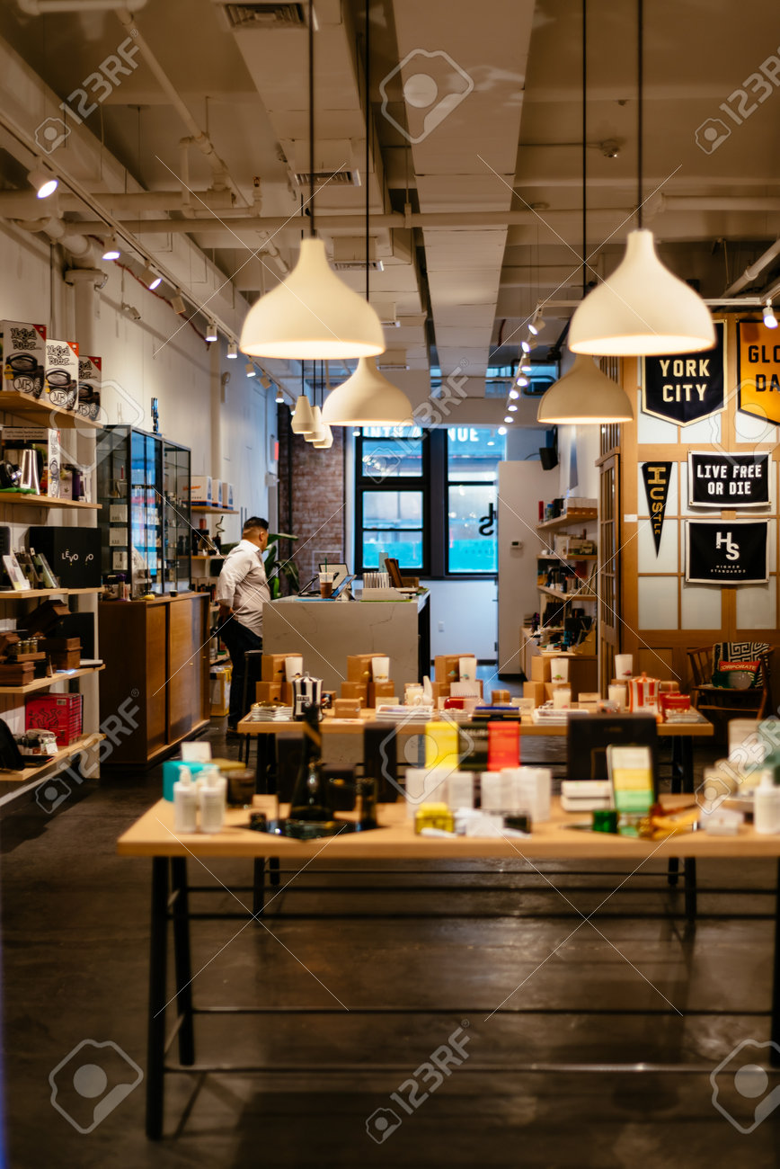 People Shopping In Chelsea Market In New York Stock Photo Picture
