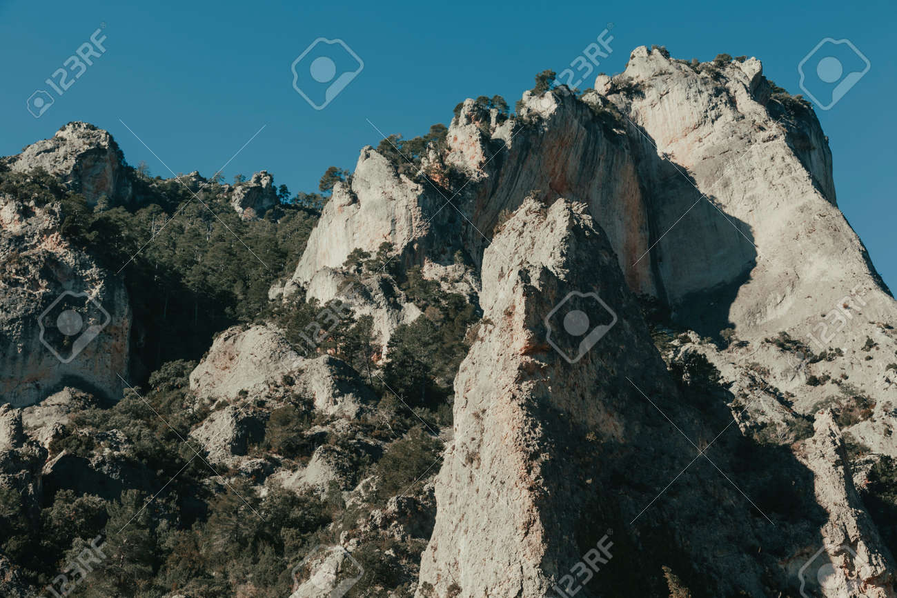 The Gubies in Parrisal Canyon. The Ports Mountains. Teruel province - 166631961 The Gubies in Parrisal Canyon. The Ports Mountains. Teruel province - 166631961