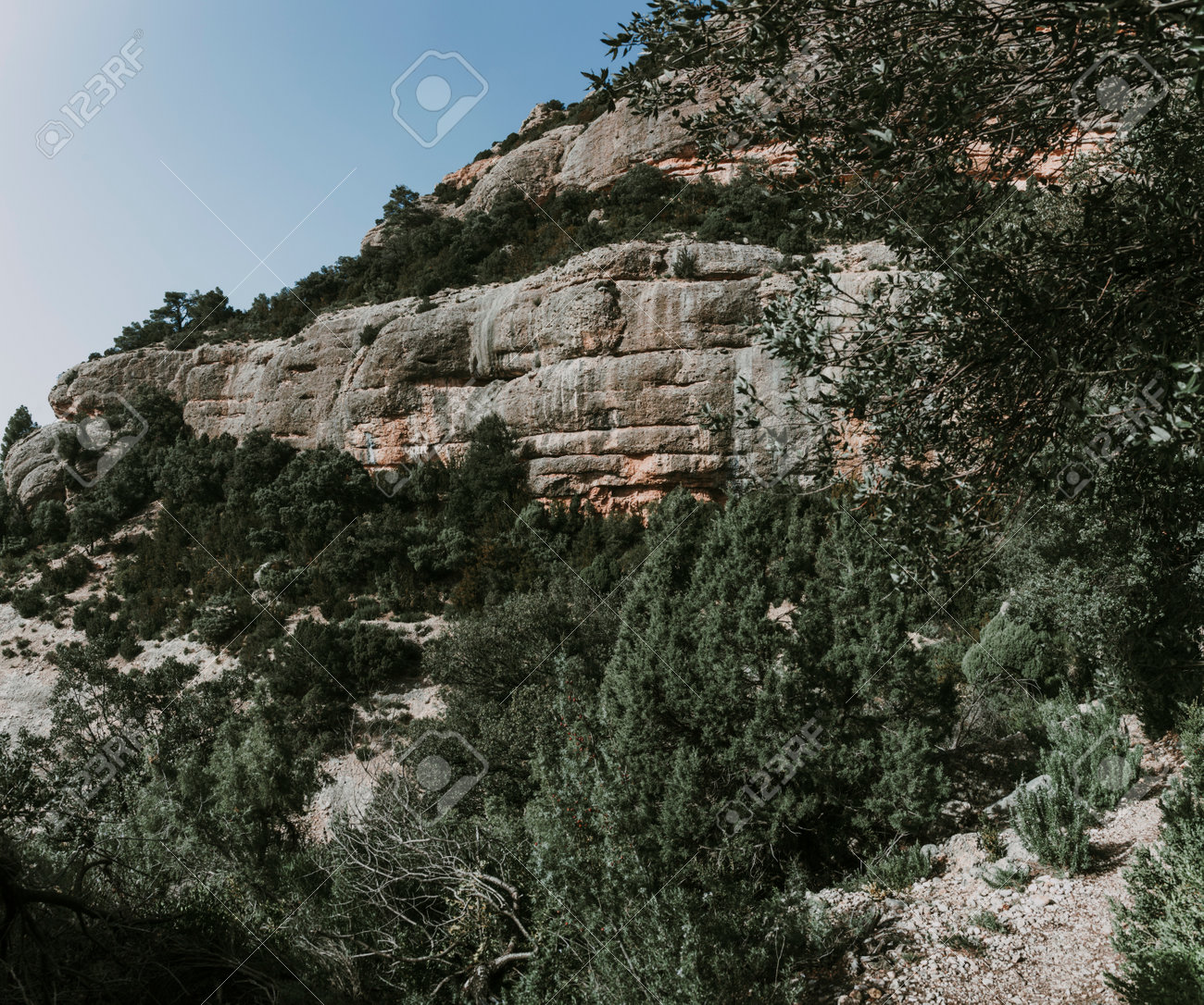 Path to Galera Peak. Teruel province. Spain - 166728544 Path to Galera Peak. Teruel province. Spain - 166728544