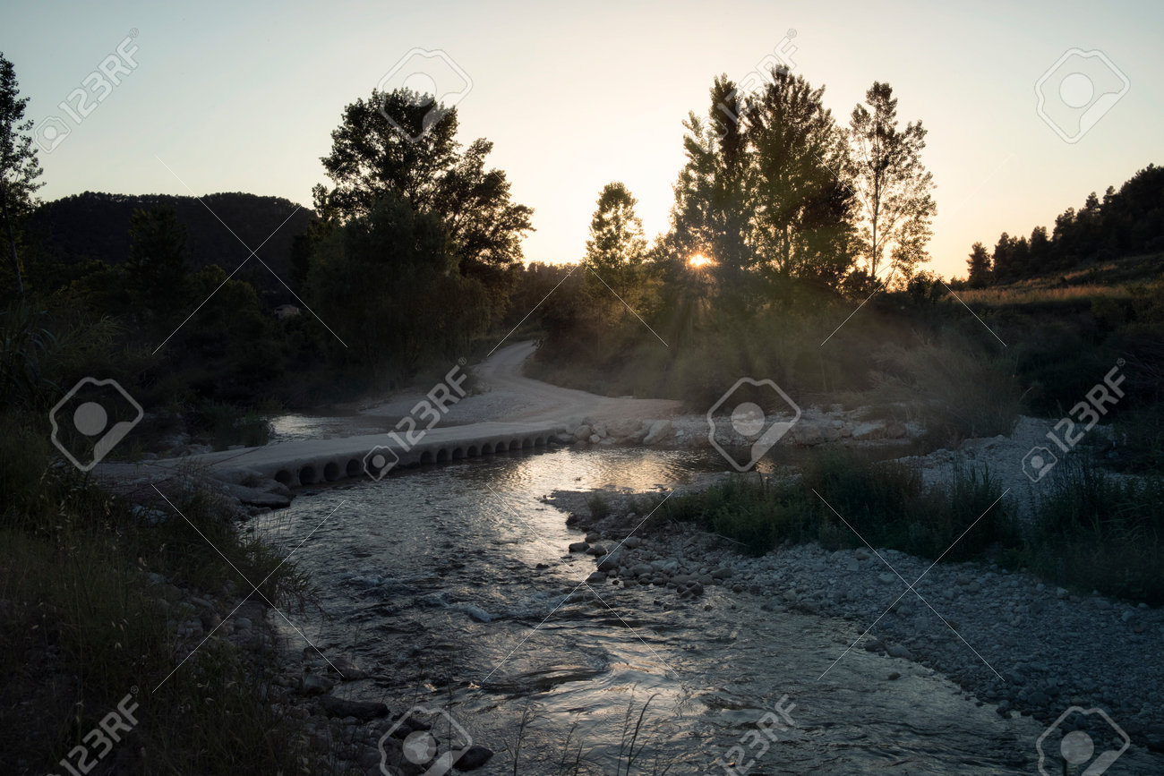 Matarranya river in Teruel province - 168023264 Matarranya river in Teruel province - 168023264
