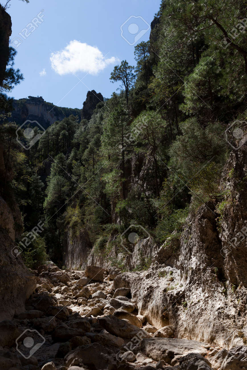The Gubies in Parrisal Canyon. The Ports Mountains. Teruel province - 166687483 The Gubies in Parrisal Canyon. The Ports Mountains. Teruel province - 166687483