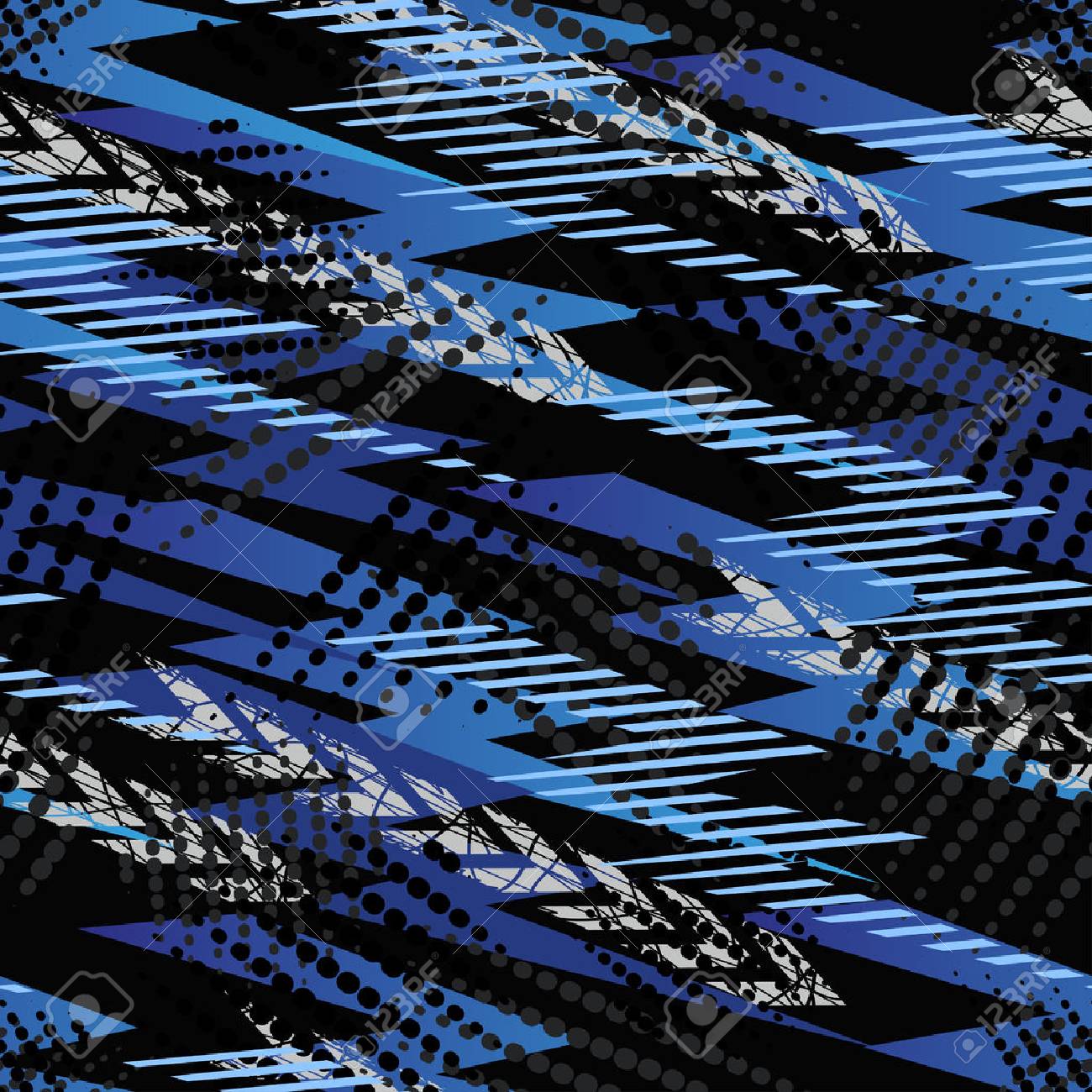 Abstract Seamless Chaotic Pattern With Urban Geometric Elements Scuffed Drops Sprays Triangles Abstract Seamless Chaotic Pattern With Urban Geometric Elements Scuffed Drops Sprays Triangles