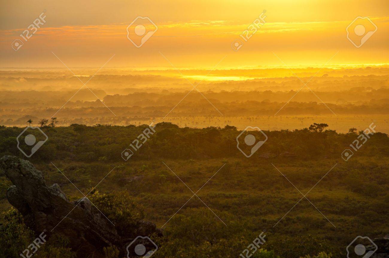 Early morning sunrise in La Macarena, Colombia - 15581642 Early morning sunrise in La Macarena, Colombia - 15581642