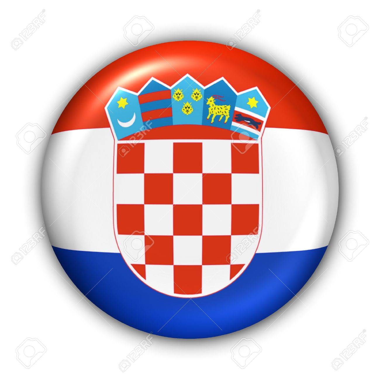 World Flag Button Series - Europe - Croatia(With Clipping Path) - 373996 World Flag Button Series - Europe - Croatia(With Clipping Path) - 373996