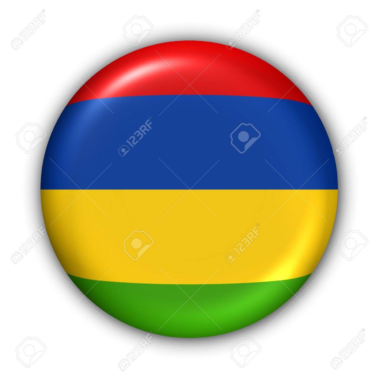 World Flag Button Series - Africa - Mauritius (With Clipping Path) - 373960 World Flag Button Series - Africa - Mauritius (With Clipping Path) - 373960