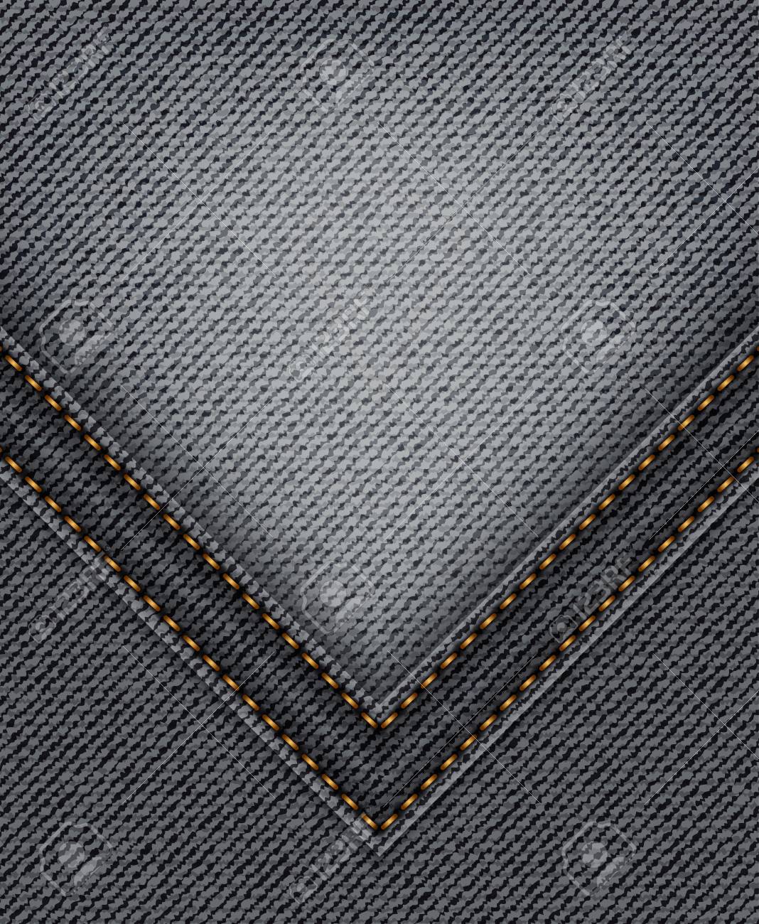 black jeans with orange stitching