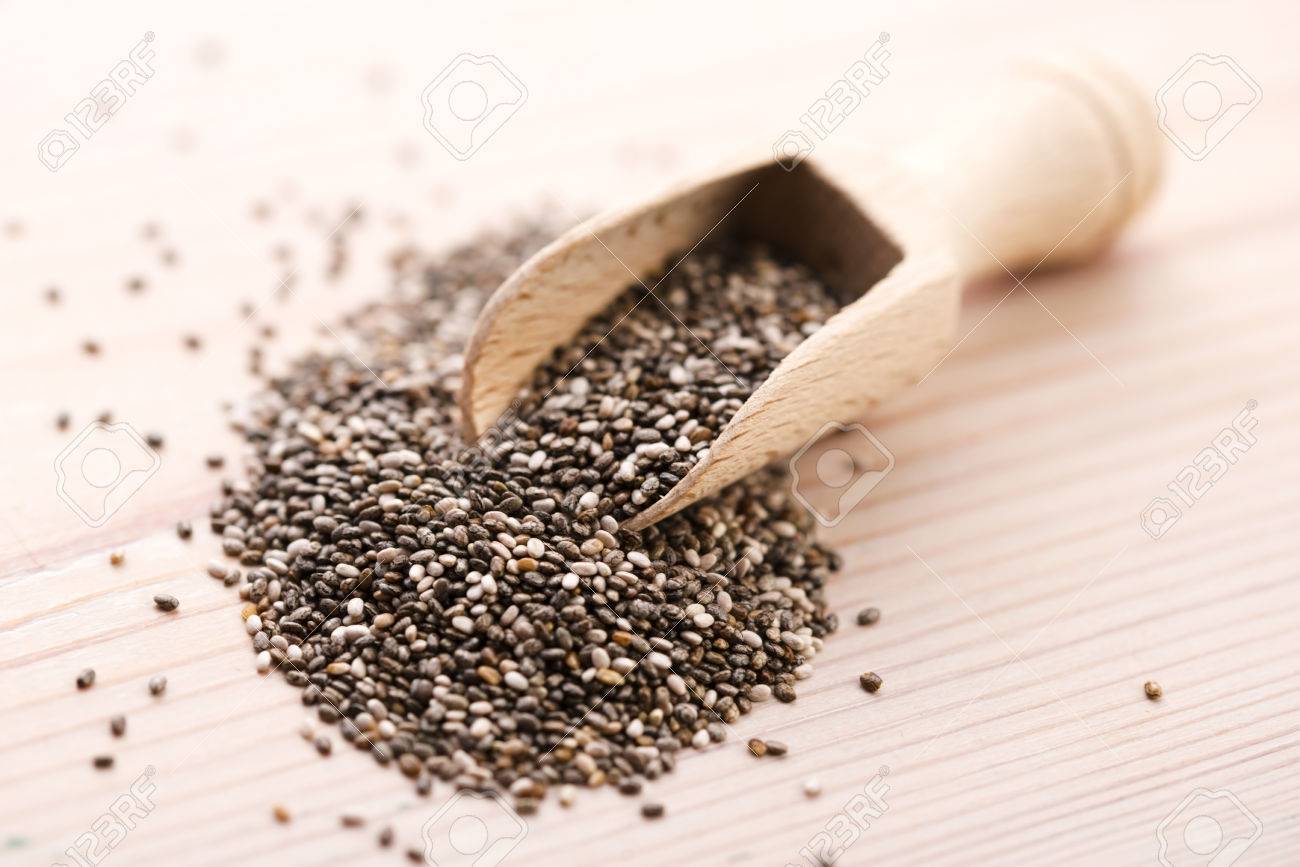 nutritious chia seeds on