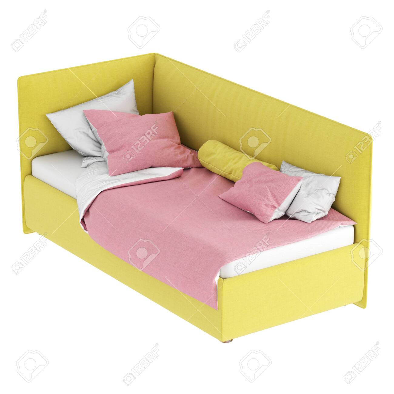 pink childrens bed