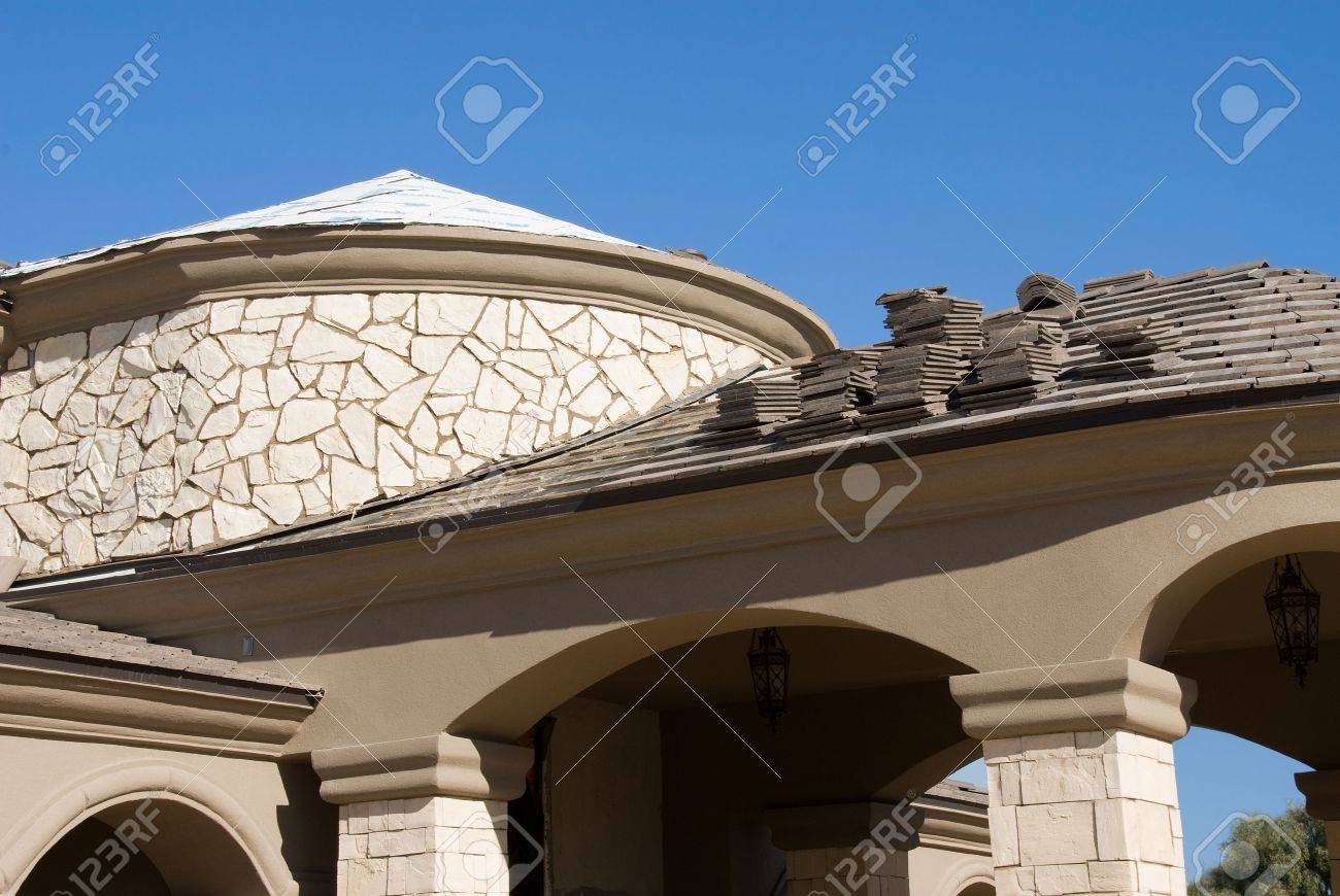 Bild Zeigt Ein Haus Im Bau Auf Der Dach Phase Ideal Fur Dach