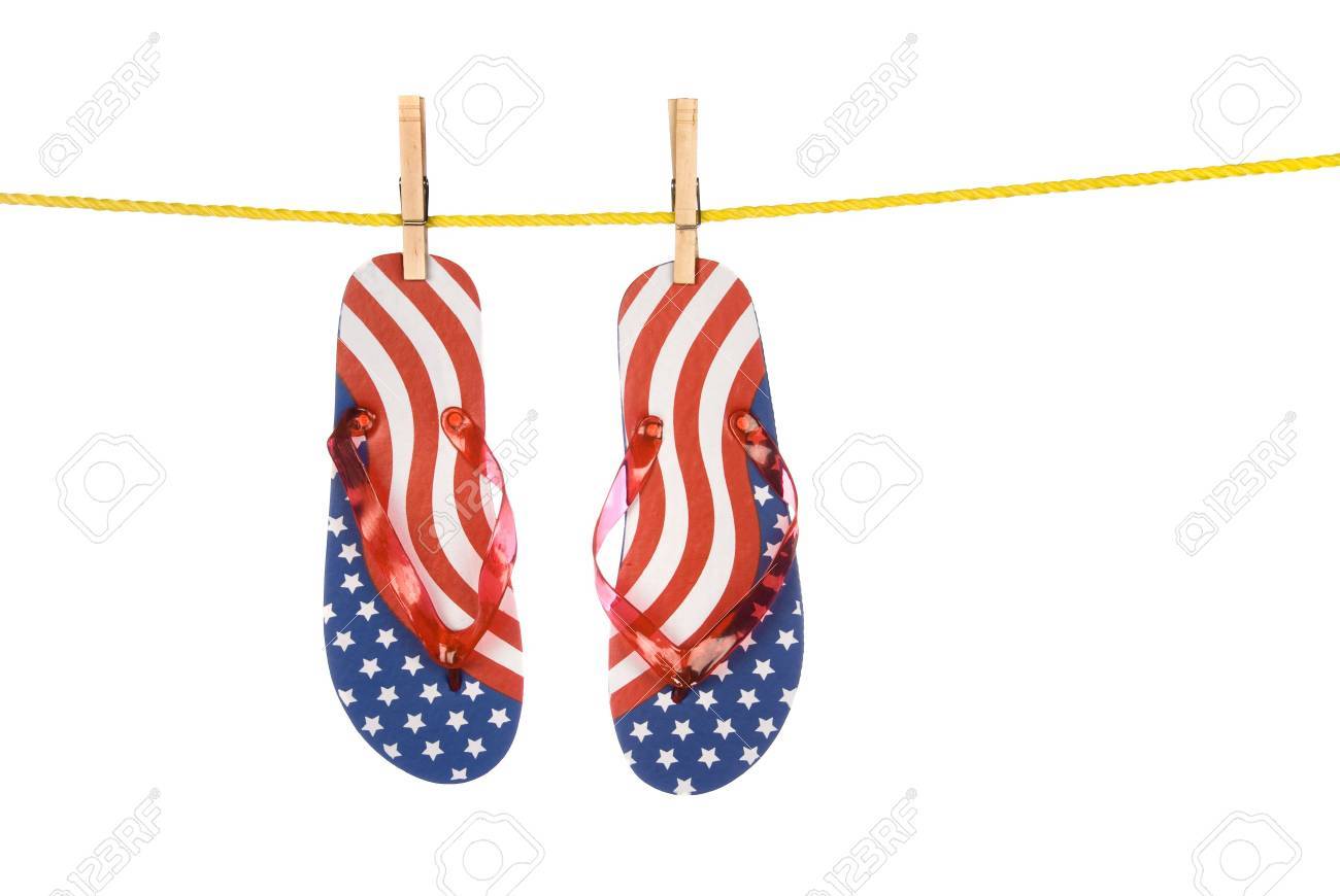 fourth of july flip flops