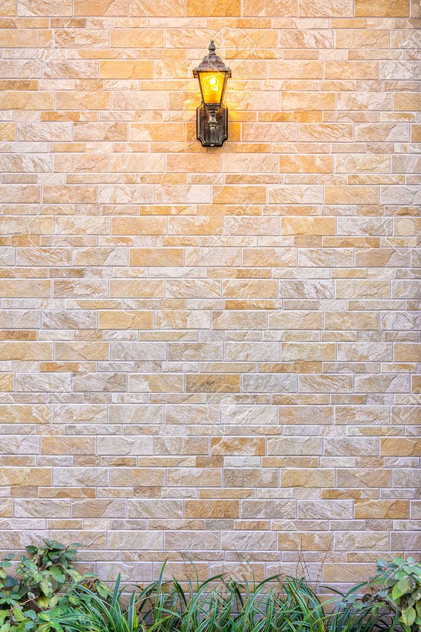 Decoracion Exterior De La Pared De Ladrillo El Diseno Consta De