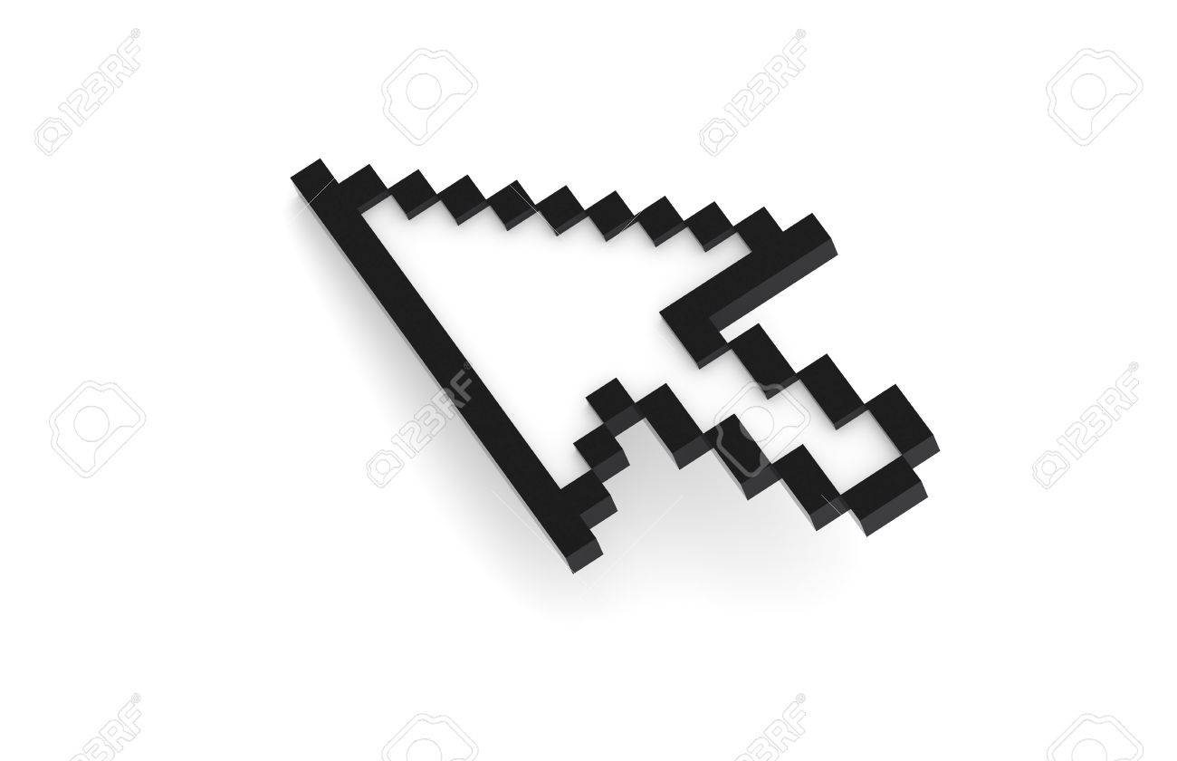 Computer Mouse Click Cursor Gray Arrow Stock Vector (Royalty Free)  1181636746 | Shutterstock, image size:1300x840