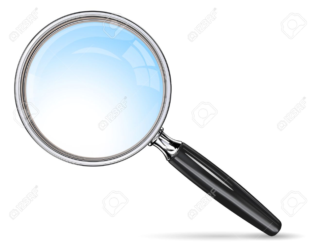 Classic Magnifying Glass. Vector magnifying glass. Blue lens effect. - 43766000 Classic Magnifying Glass. Vector magnifying glass. Blue lens effect. - 43766000
