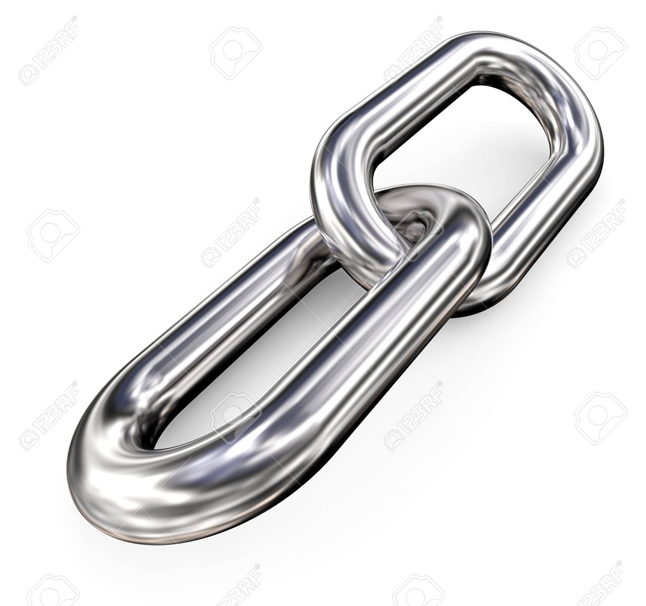 Two Is A Team. Two Chain Link On Whte Background. 3d Render. Stock Photo,  Picture and Royalty Free Image. Image 73674917.