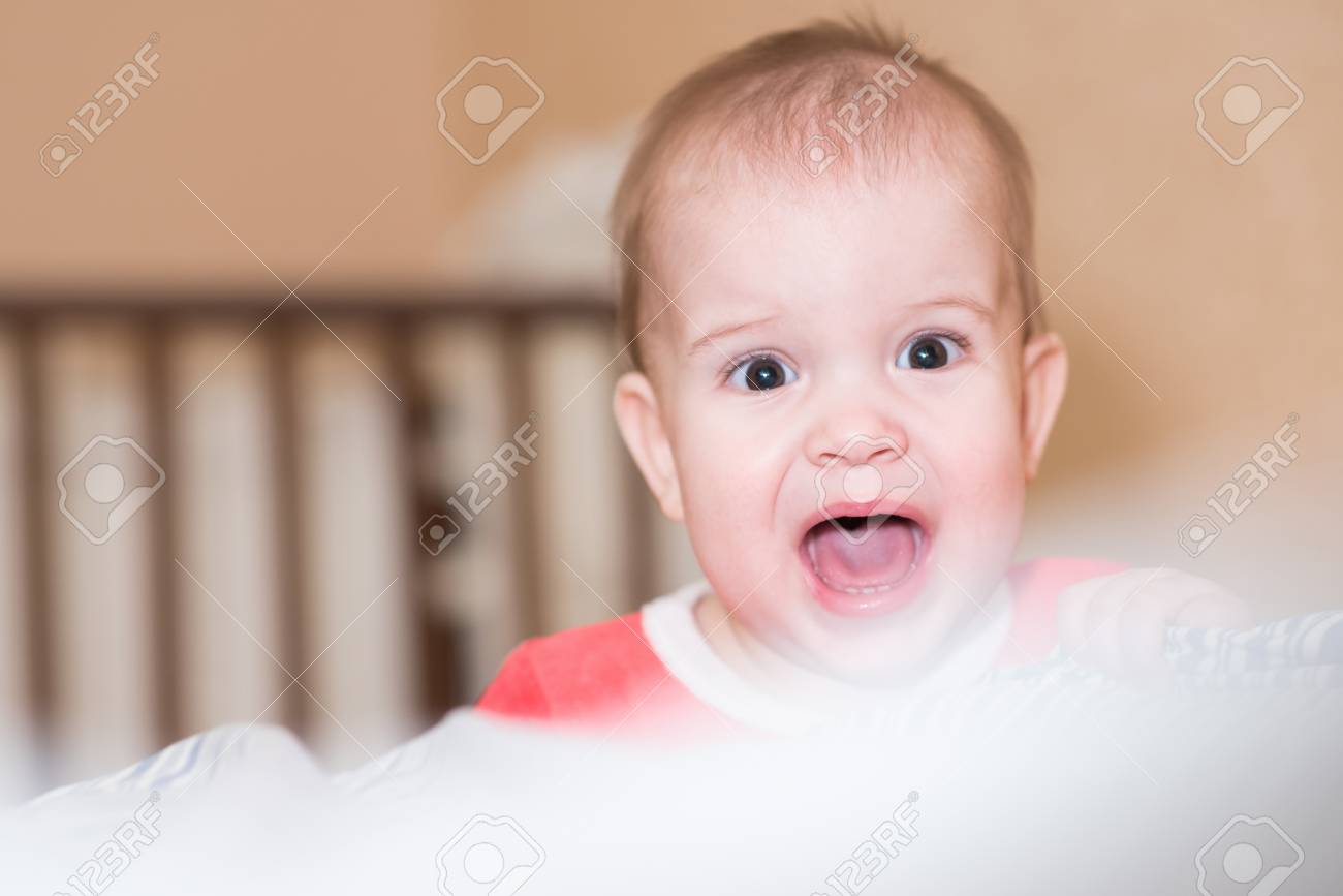 little baby crying and