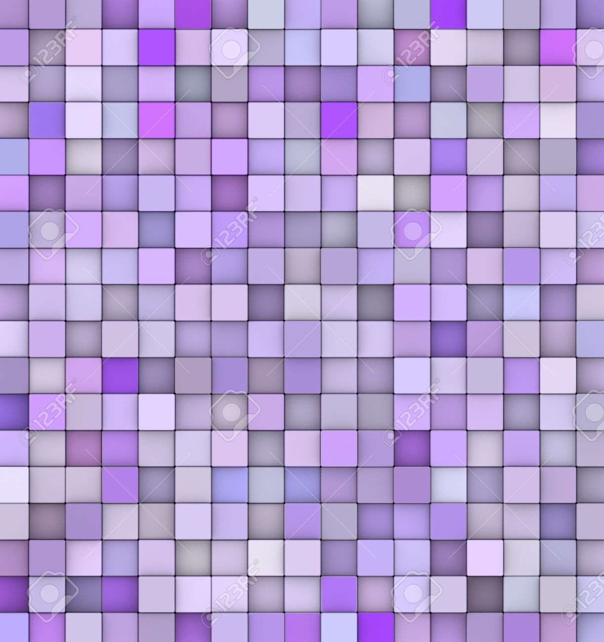 Abstract Backdrop 3d Render Cubes In Different Shades Of Purple ...
