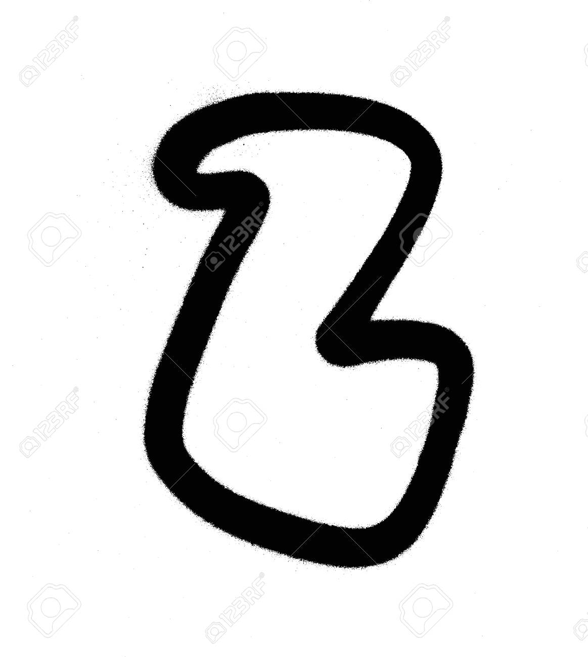 Bubble Letter Graffiti L Letter