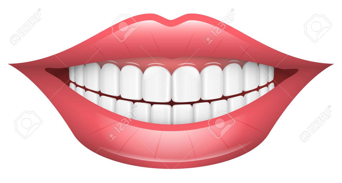笑顔 唇 口 歯 のイラスト素材 ベクタ Image