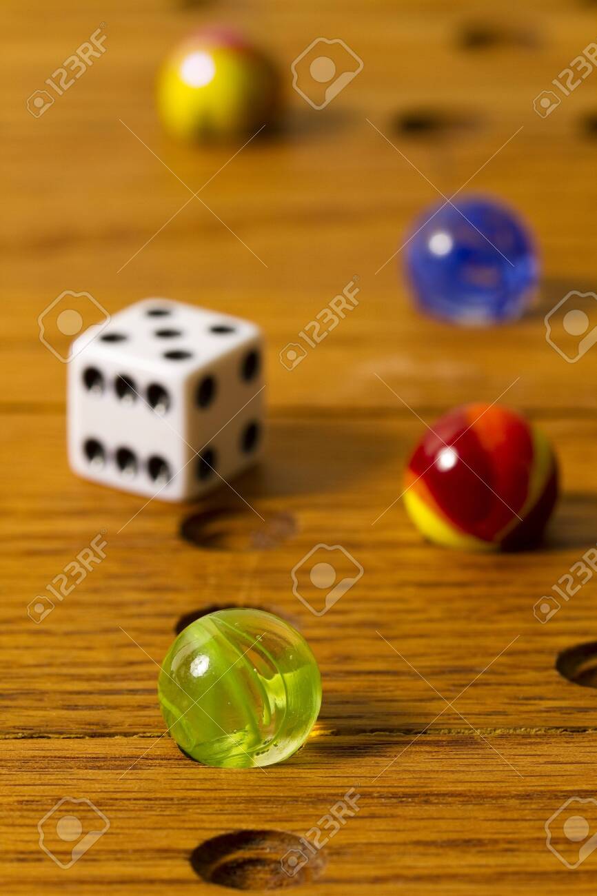 marbles and dice