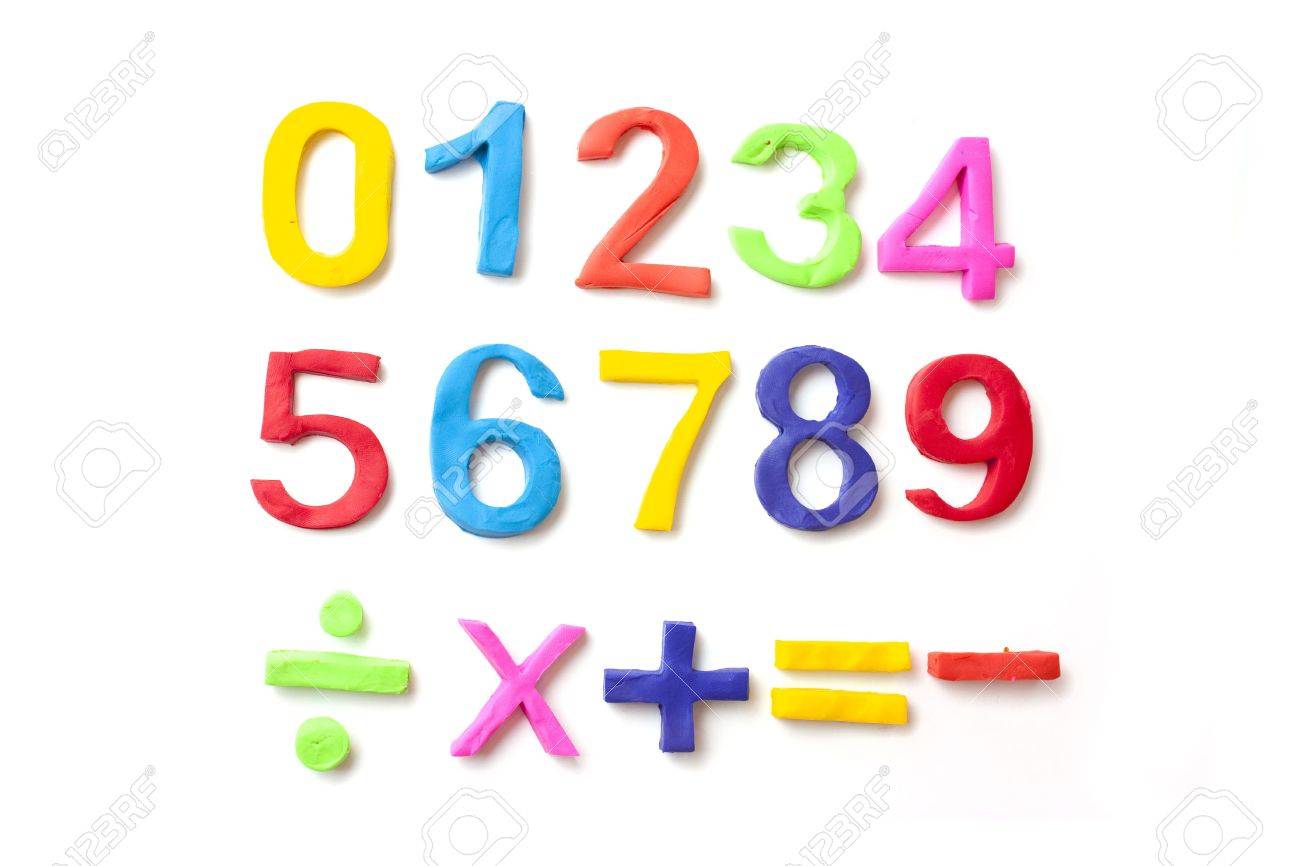 numeros play doh