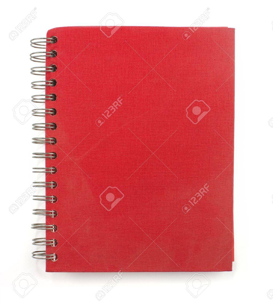 red hardback wiro bound