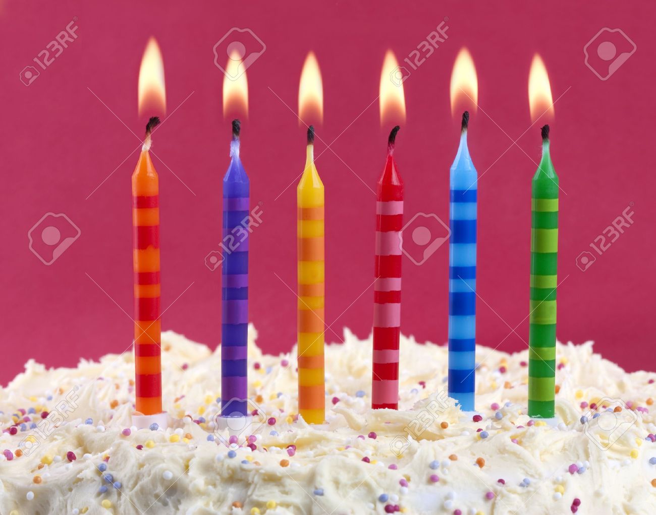 Birthday Cake With 6 Coloured Candles On A Red Background Stock Photo Picture And Royalty Free Image Image 638 Birthday Cake With 6 Coloured Candles On A Red Background Stock Photo Picture And Royalty Free Image Image 638