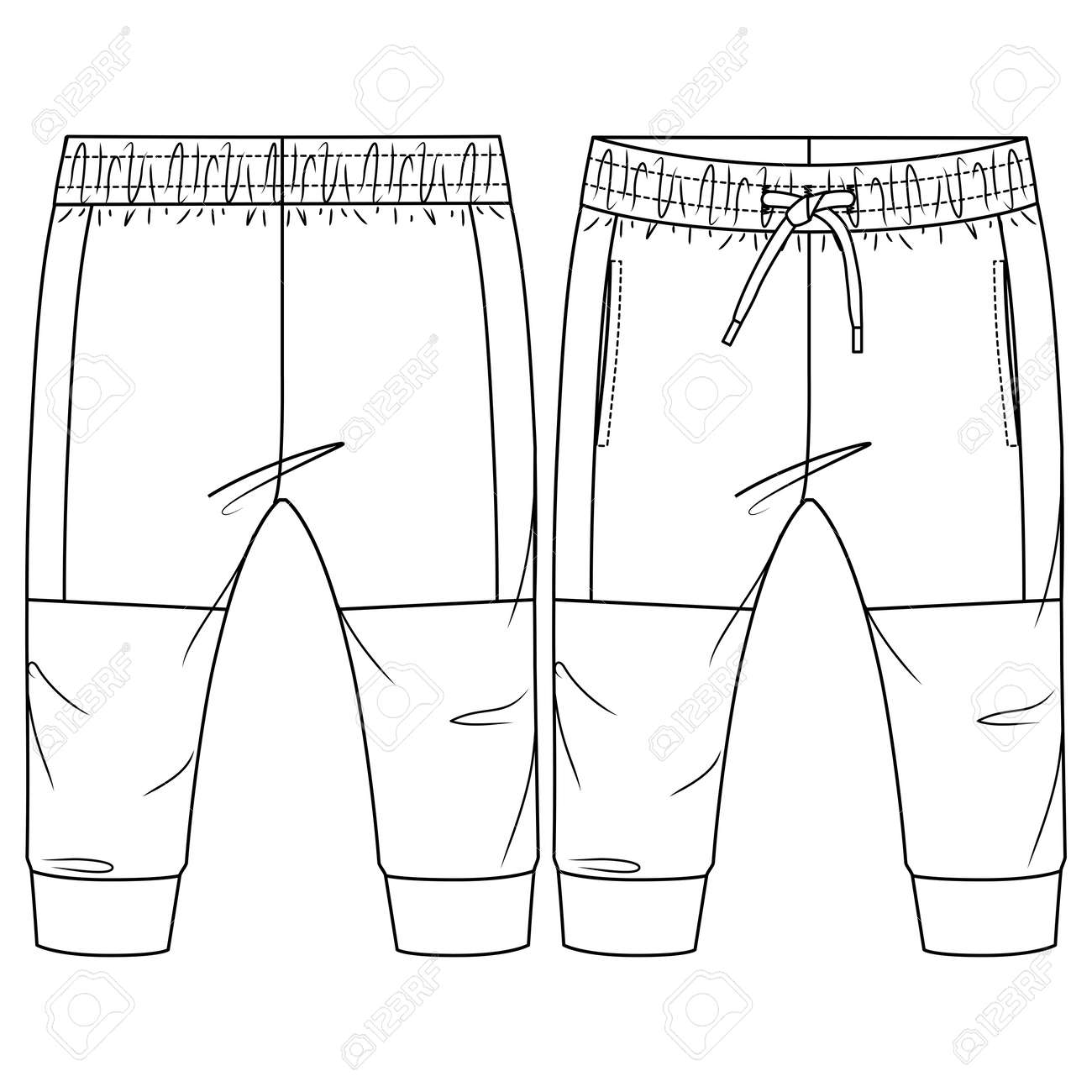 Download Baby Boys Cut And Sew Fleece Jogger Pant Fashion Flat Sketch Template Technical Fashion Illustration Knit Pant Cad Urban Look Fake Drawcord Royalty Free Cliparts Vectors And Stock Illustration Image 164967280