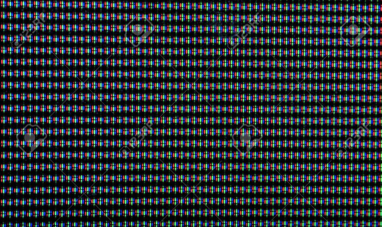 macro shot of crt