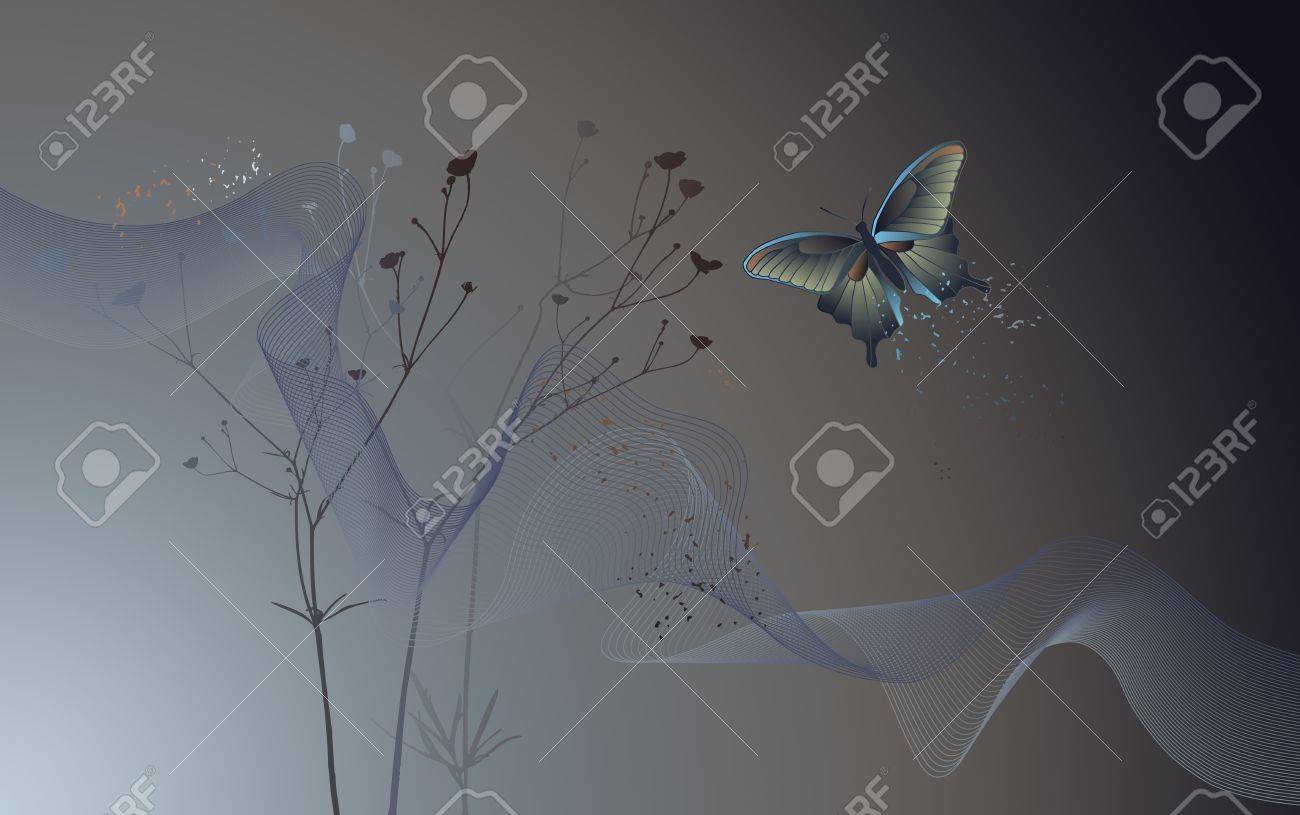 デスクトップの壁紙 蝶の背景 グラフィックス のイラスト素材 ベクタ Image
