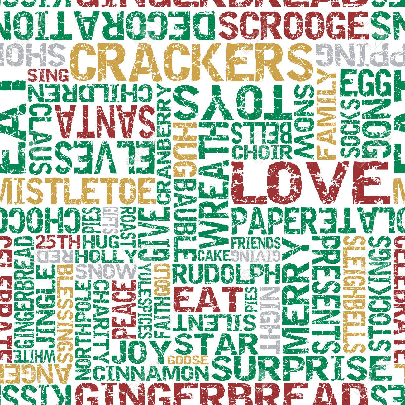 christmas themed words