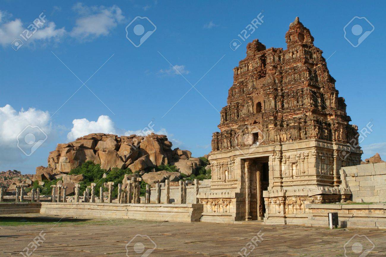 Vittala temple in Hampi, Karnataka province, South India, UNESCO world heritage site. - 6345266 Vittala temple in Hampi, Karnataka province, South India, UNESCO world heritage site. - 6345266