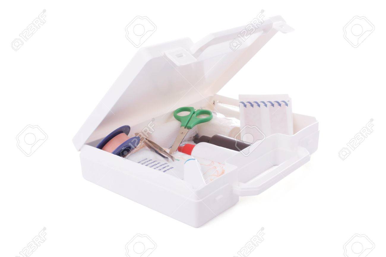 open first aid box