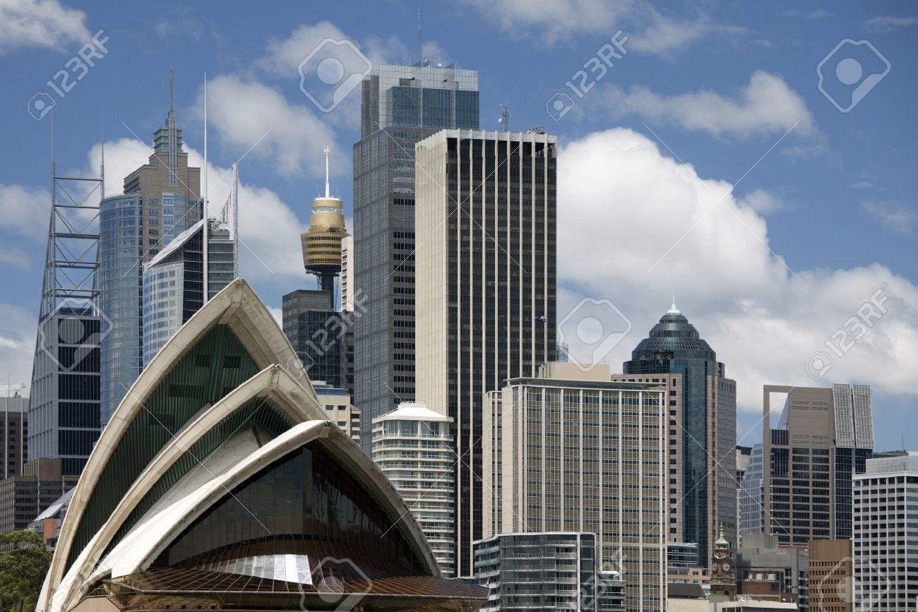 Sydney architecture moderne au centre ville, l'australie banque d ... Ville moderne
