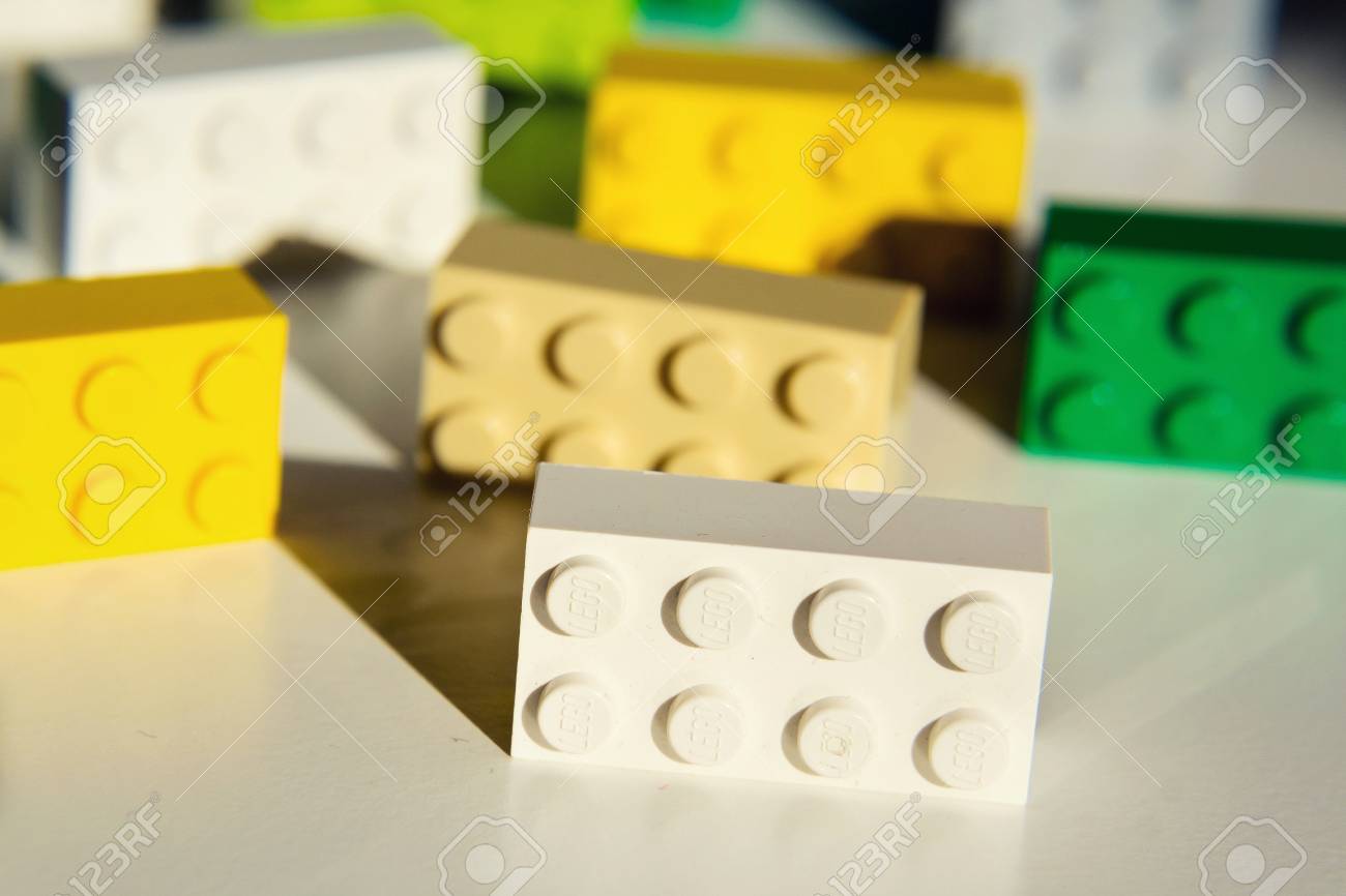 white lego bricks