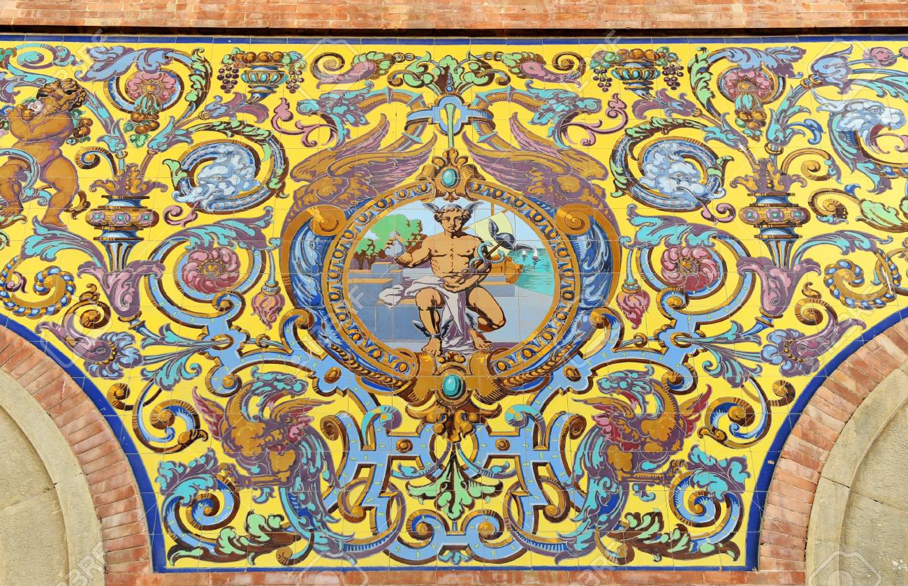 Mercury Image Decoration Inside The Train Station Of Jerez De Stock Photo Picture And Royalty Free Image Image 81646753