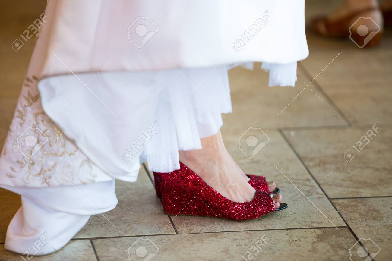 chaussures rouges mariage