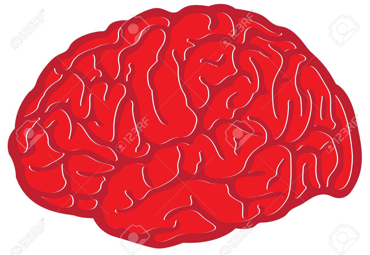 怒り赤脳 のイラスト素材 ベクタ Image