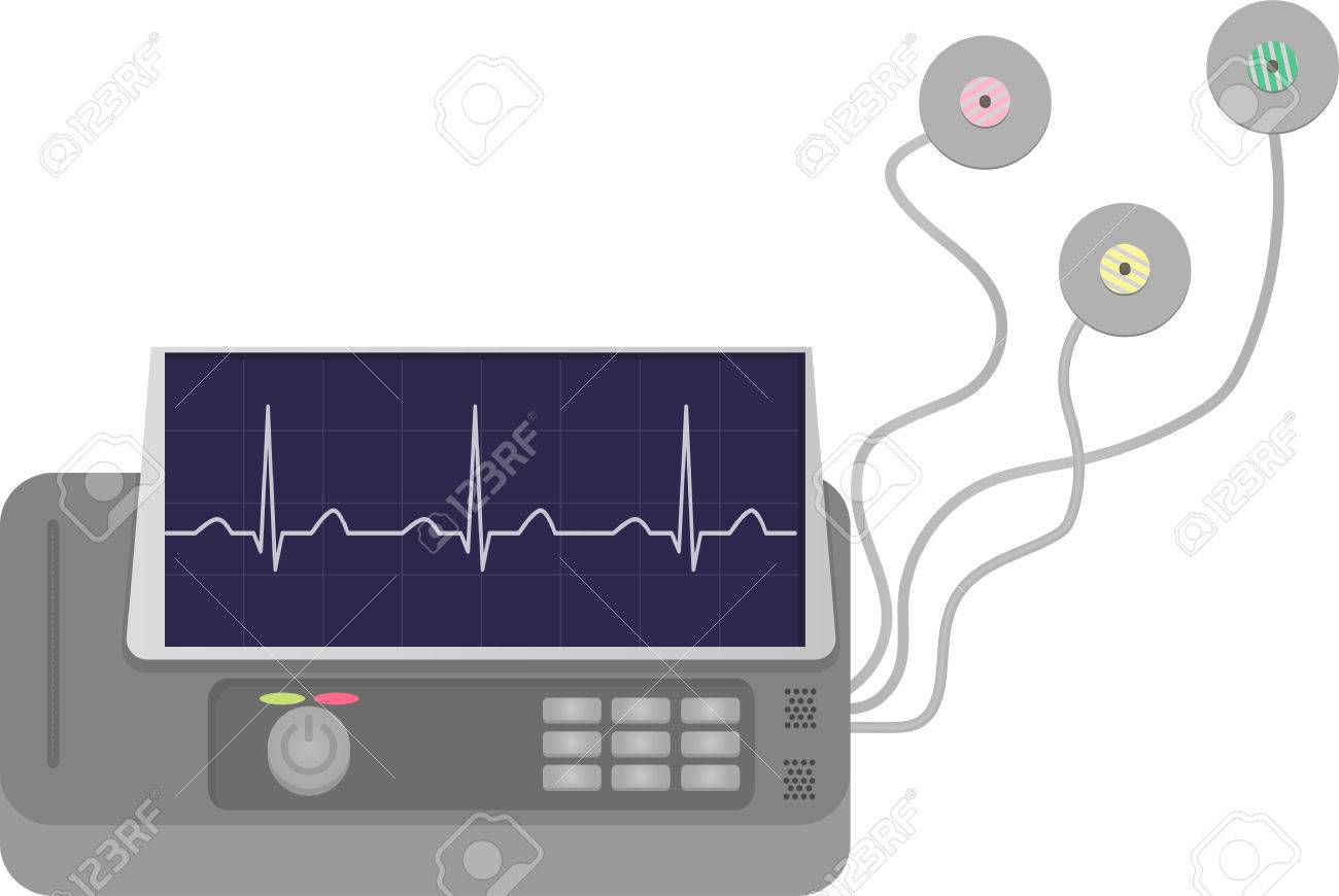ecg machine with pads ecg machine