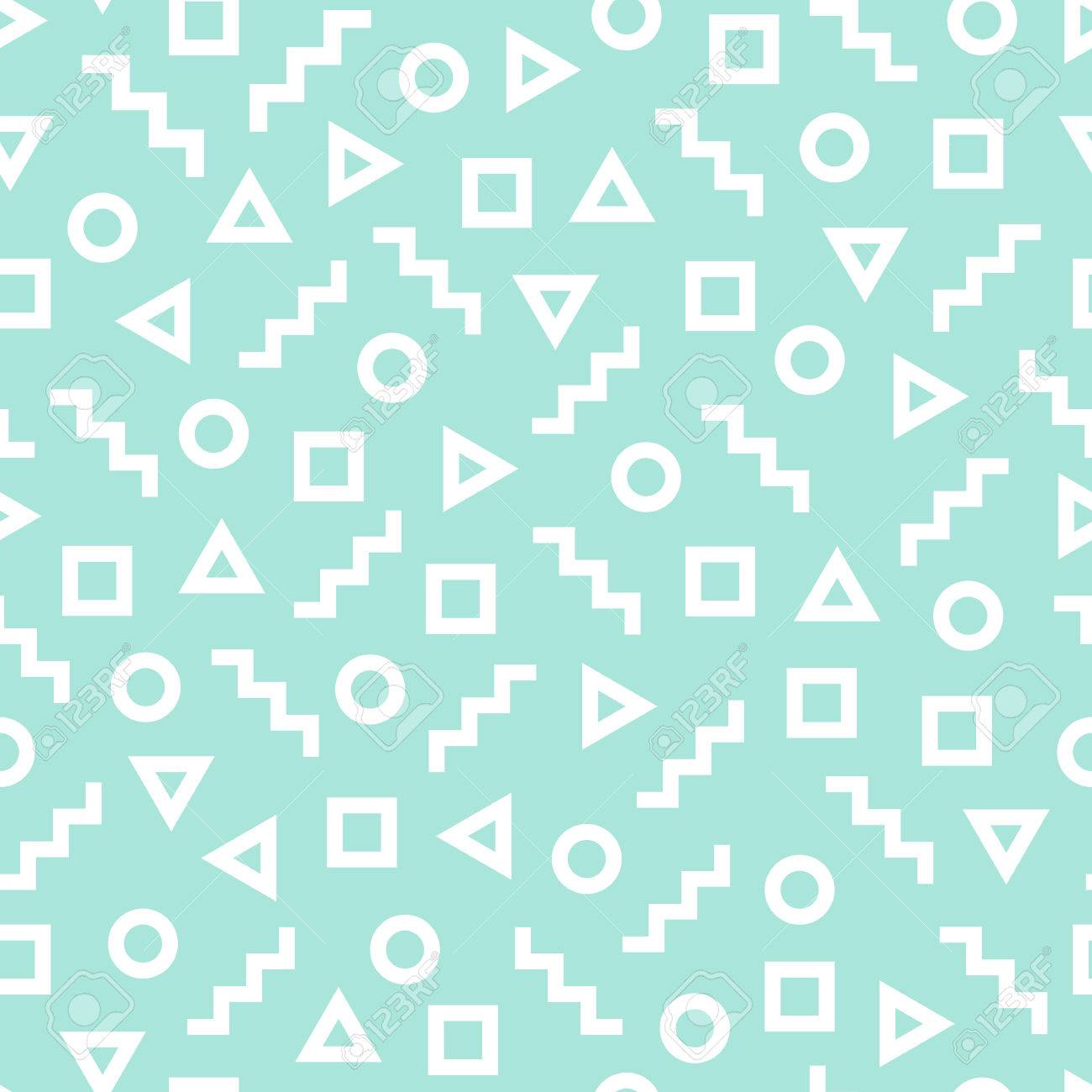 Patron Transparente Geometrica Que Consiste En Diferentes Figuras