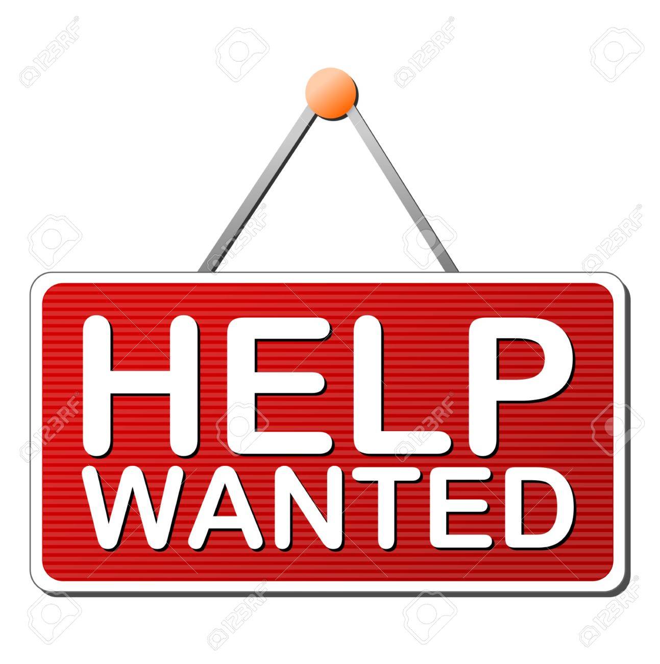 Help Wanted Sign Illustration Royalty Free Cliparts Vectors And Stock Illustration Image 51872683