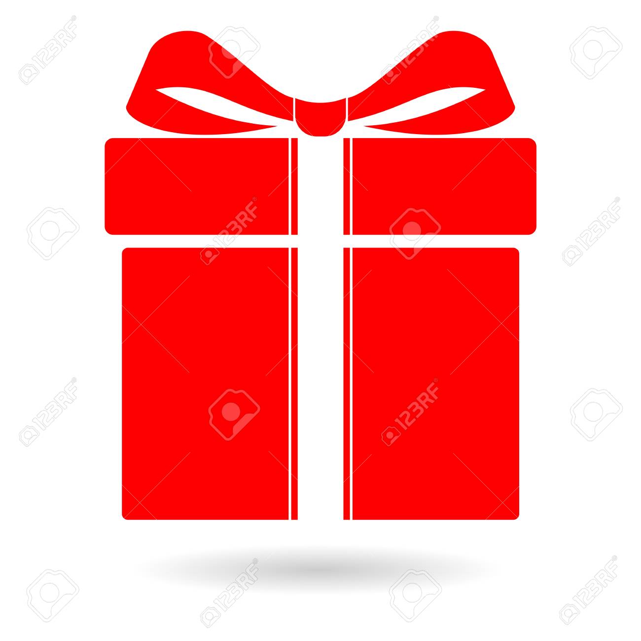 red gift icon royalty