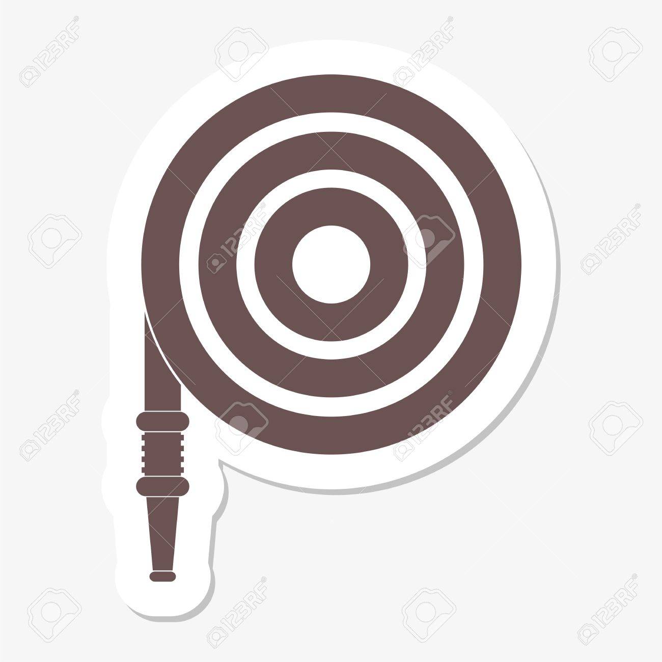 Fire station, Fire hose reel icon - 52479566 Fire station, Fire hose reel icon - 52479566