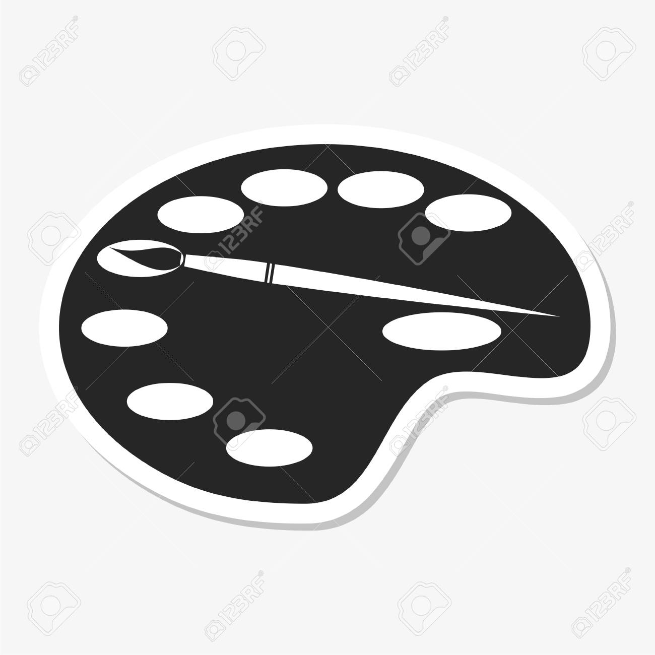 絵画のアイコンのイラスト素材 ベクタ Image