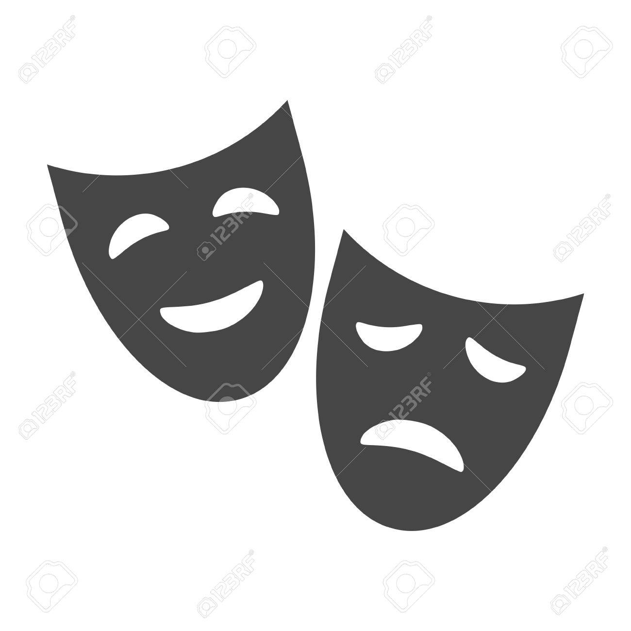 theater icon with happy