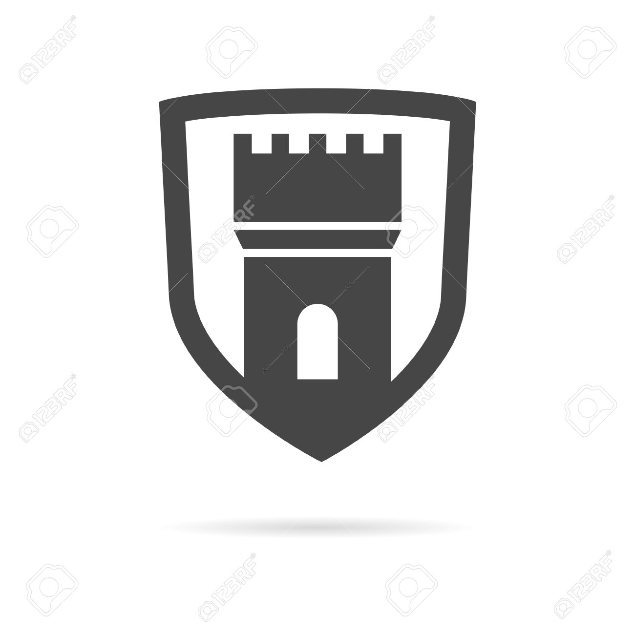 城 要塞のベクトルのアイコンのイラスト素材 ベクタ Image